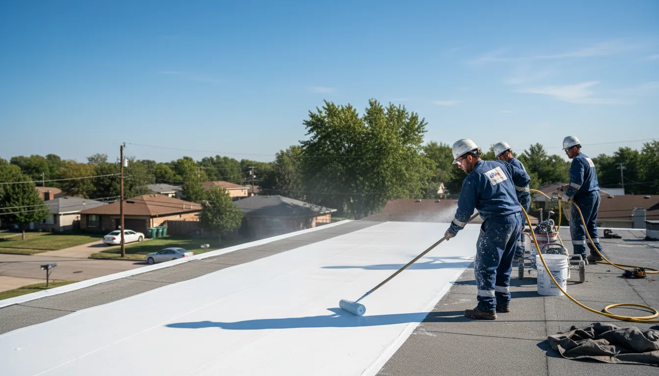 Commercial roof coating in Horseshoe Bay, TX near me